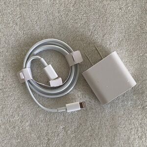 iPhone charger with cable